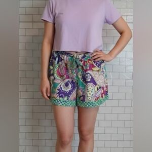 Vera Bradley Paisley Sleep Shorts XL